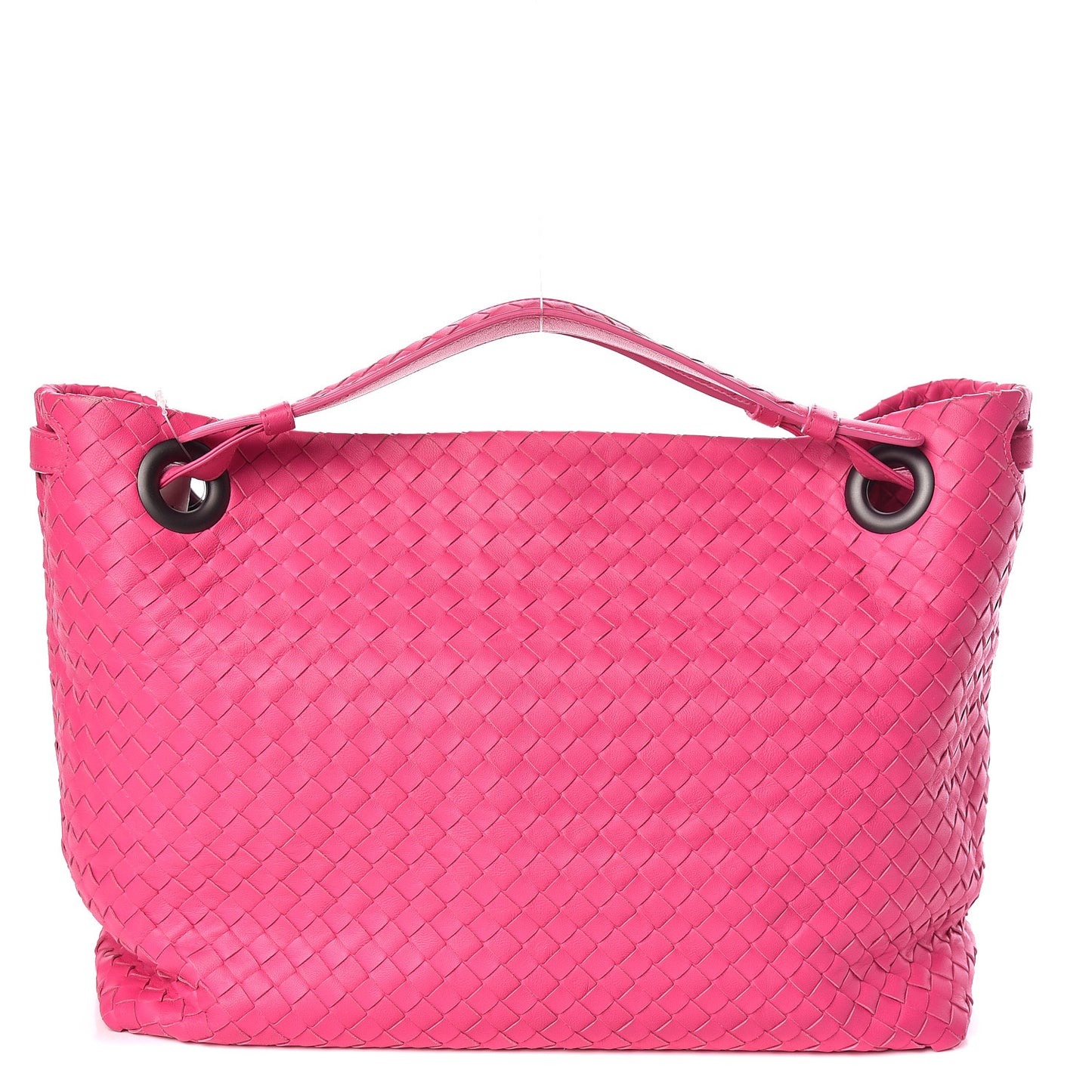 Nappa Intrecciato Medium Garda Bag Rosa Shock
