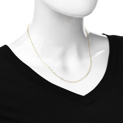 Tiffany 18K Yellow Gold Oval Link Chain Necklace 18" 2 of 6
