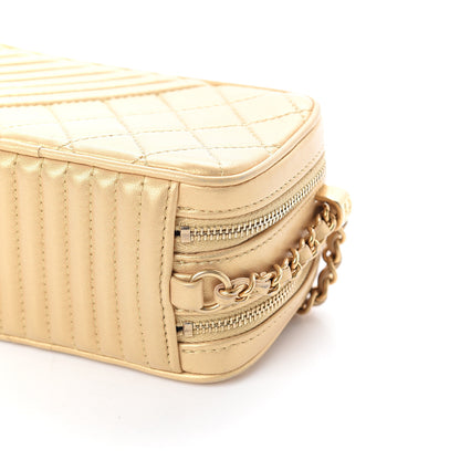 Chanel Metallic Lambskin Mini Coco Boy Camera Case Gold 7 of 7