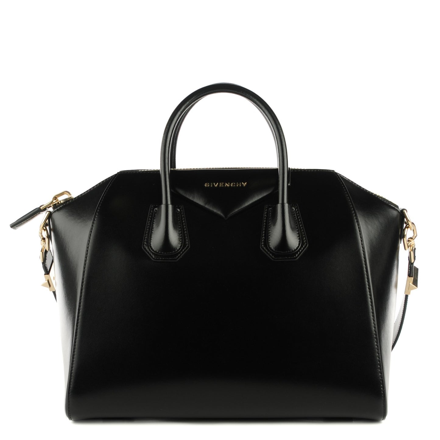 Buffed Calfskin Medium Antigona Black