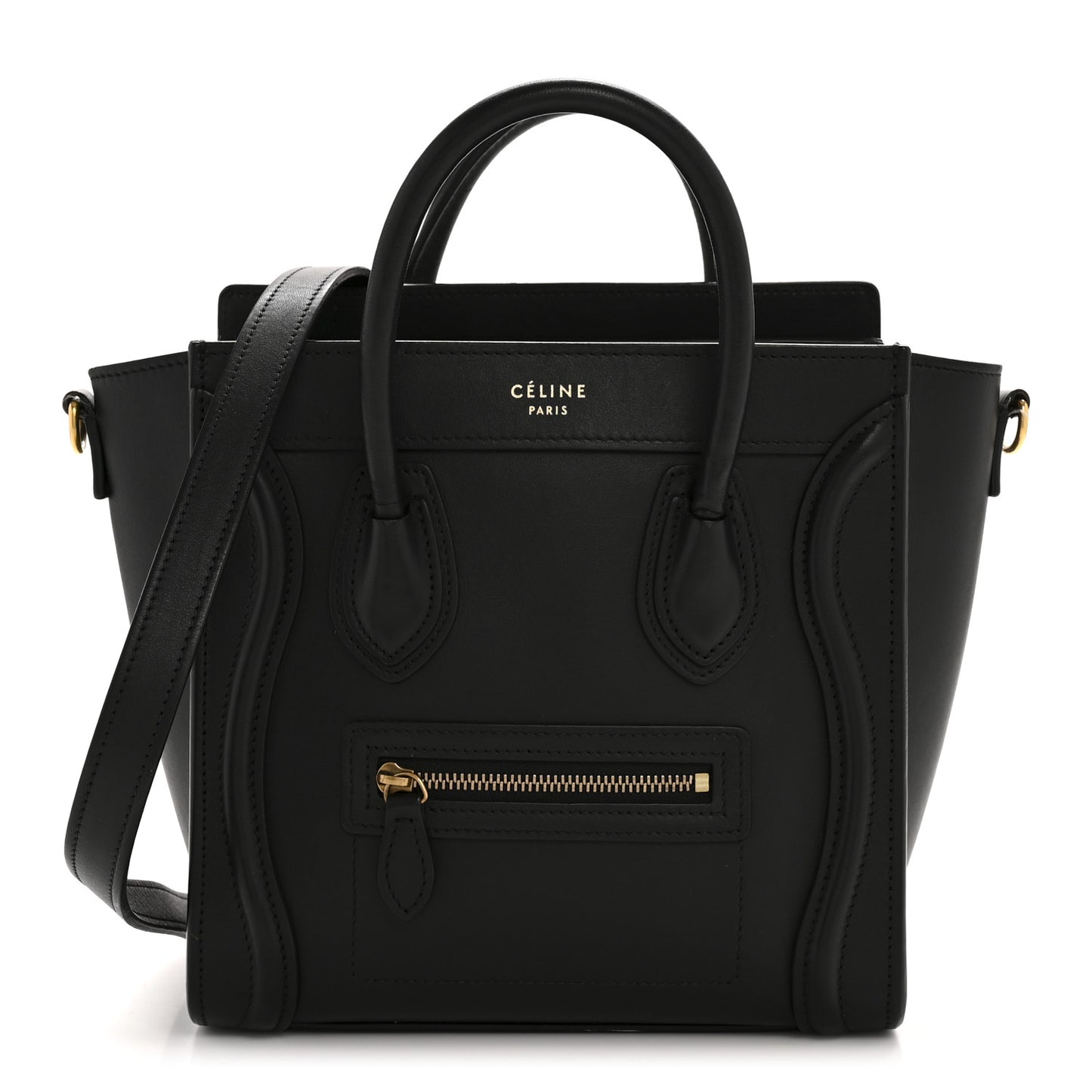 Smooth Calfskin Nano Luggage Black