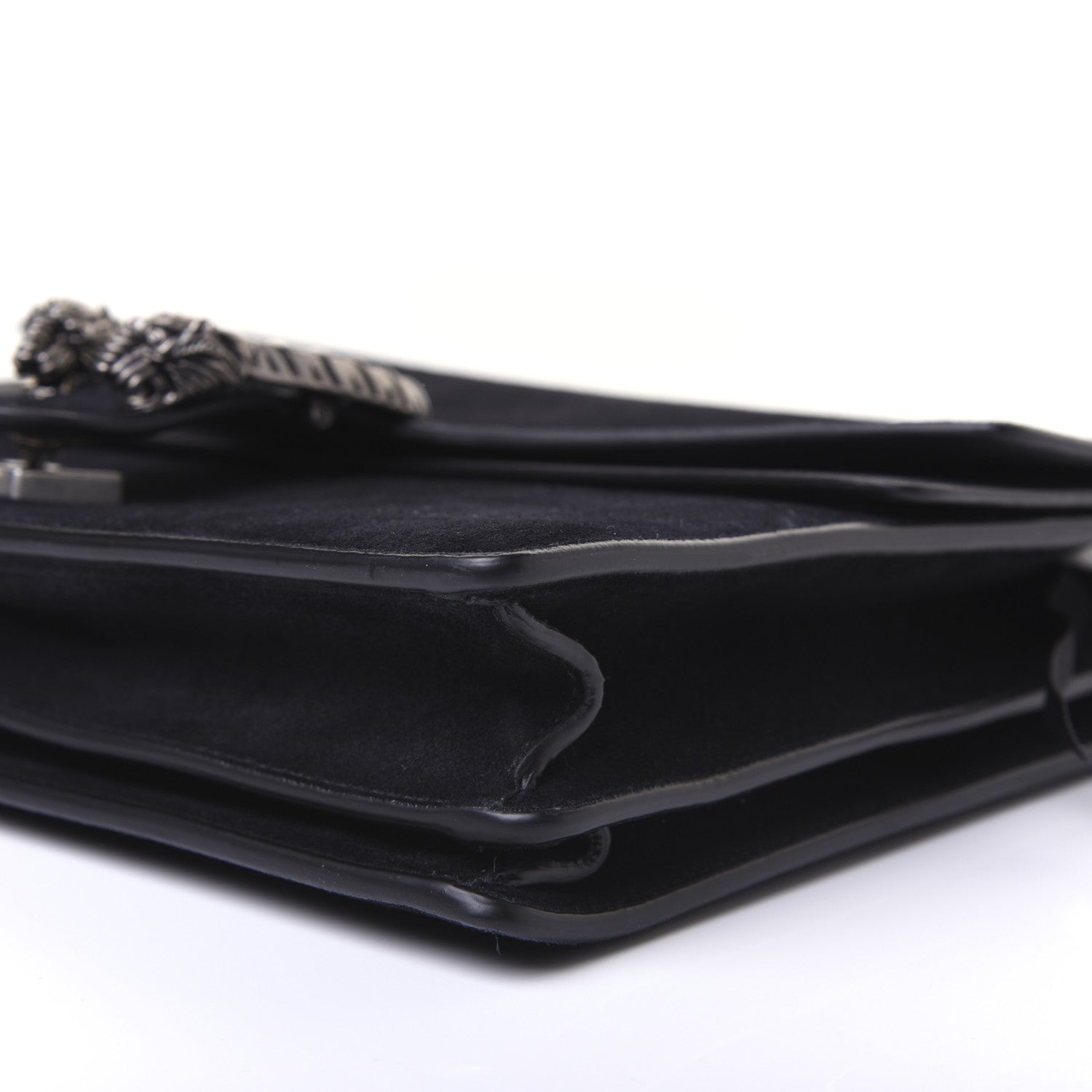 Gucci Suede Medium Dionysus Shoulder Bag Black 7 of 11
