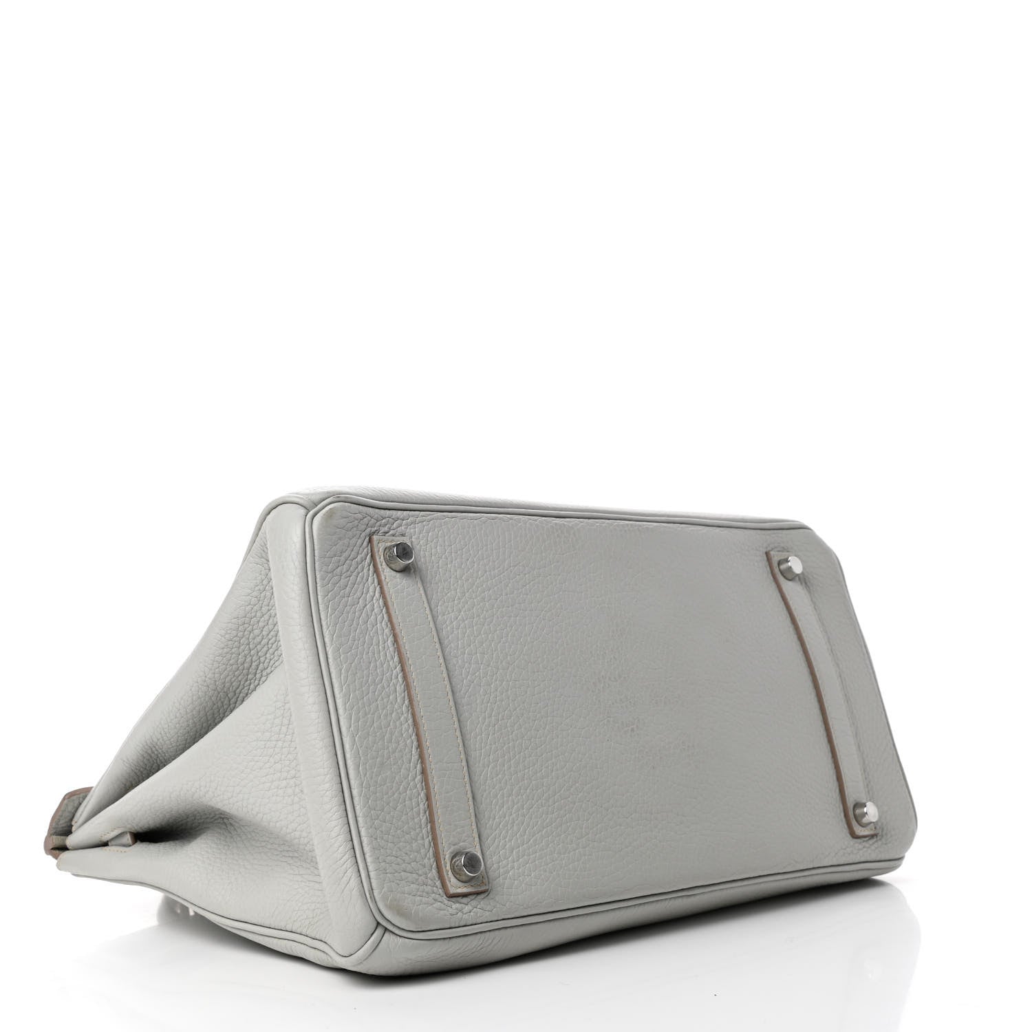 Hermes Taurillon Clemence Birkin 35 Gris Perle 3 of 13