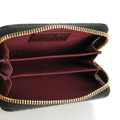 Chanel Caviar Quilted Zip Coin Purse Black 5 of 7
