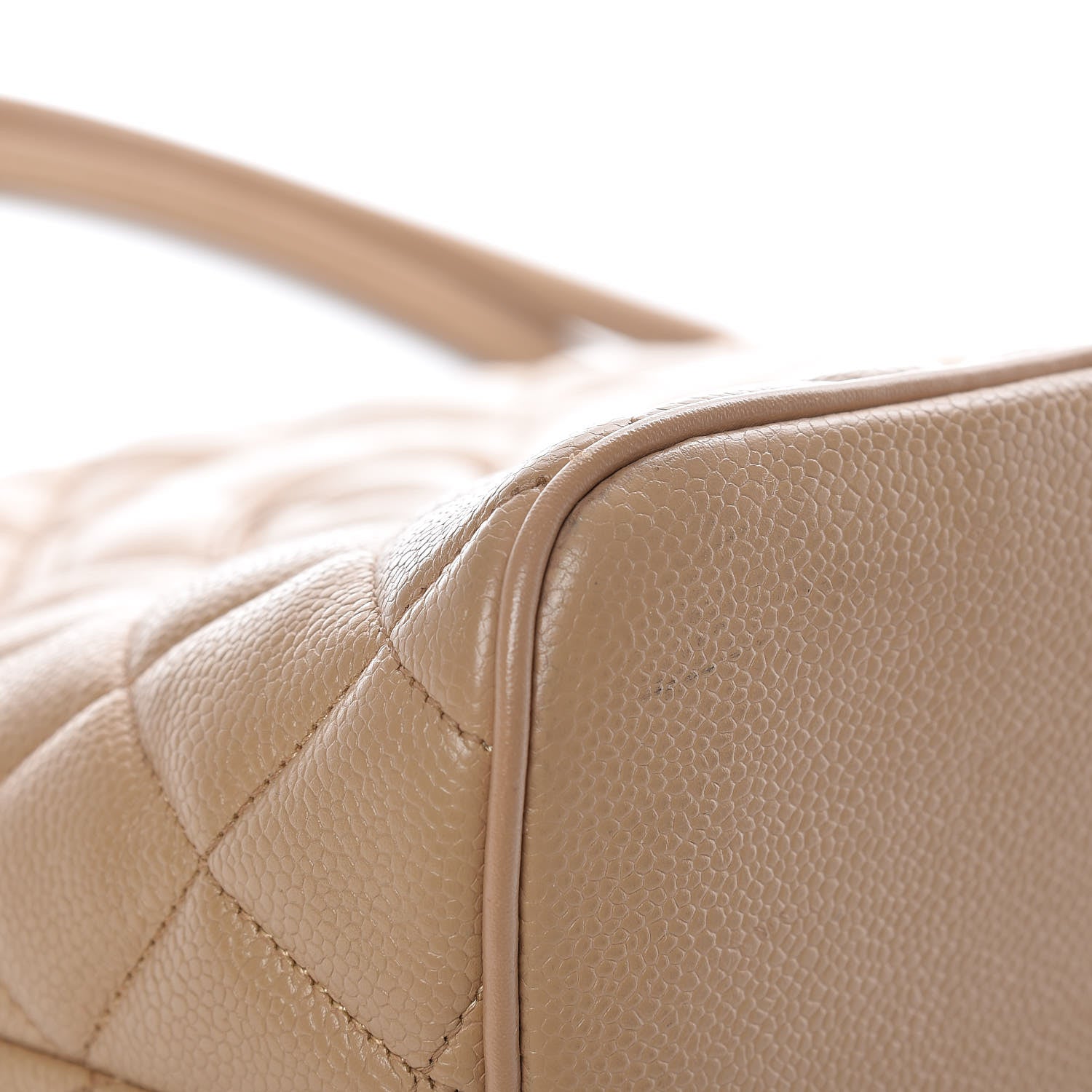 Chanel Caviar Quilted Medallion Tote Beige 10 of 21