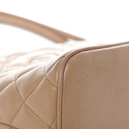 Chanel Caviar Quilted Medallion Tote Beige 10 of 21