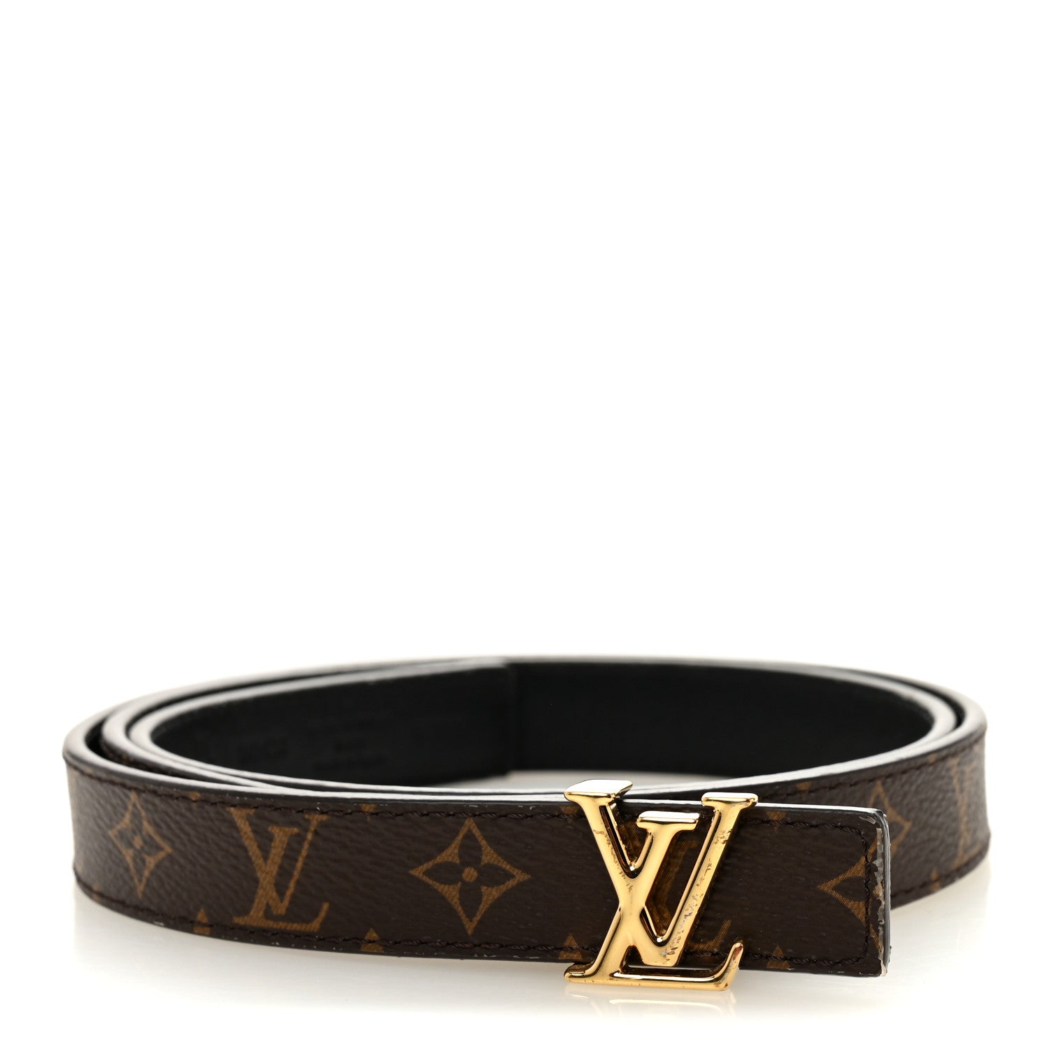 Louis Vuitton Calfskin Monogram 20mm LV Iconic Reversible Belt 85