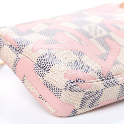 Louis Vuitton Damier Azur Tahitienne Mini Pochette Accessories 9 of 11