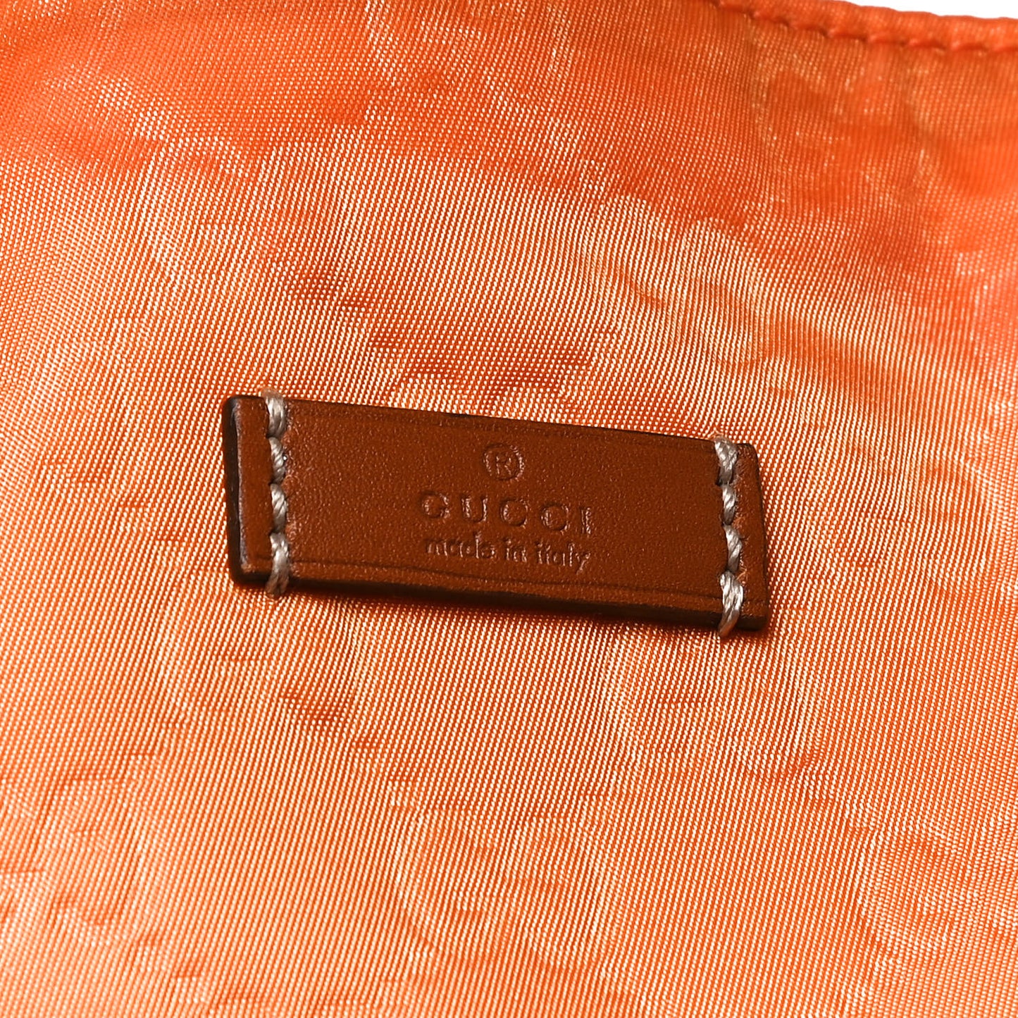 Nylon Monogram Medium Tote Orange