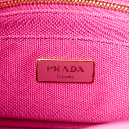 Prada Canapa Small Logo Tote Peonia 6 of 12