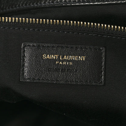 Saint Laurent Lambskin Quilted Maxi Icare Shopping Tote Black 8 of 10