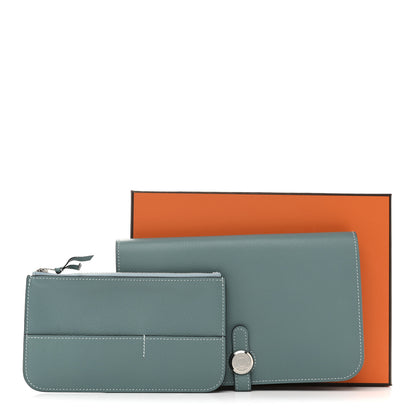 Hermes Evercolor Dogon Duo Wallet Ciel 11 of 11
