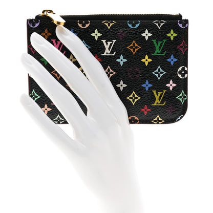Louis Vuitton Monogram Multicolor Key Pouch Black Violet 3 of 6