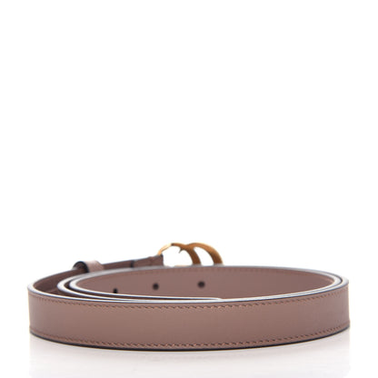 Gucci Calfskin Double G 20mm Belt 90 36 Porcelain Rose 2 of 5