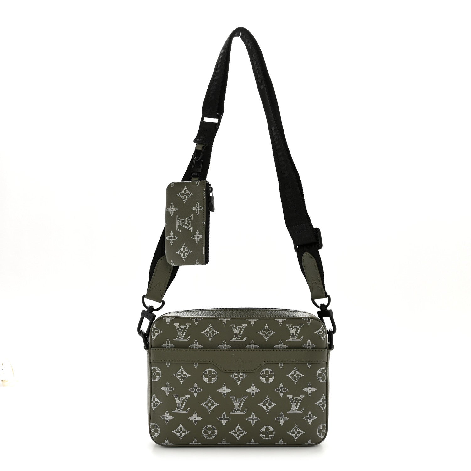 Louis Vuitton Monogram Shadow G65 Trio Messenger Olive Green 1 of 12