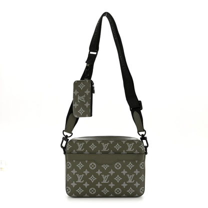 Louis Vuitton Monogram Shadow G65 Trio Messenger Olive Green 1 of 12
