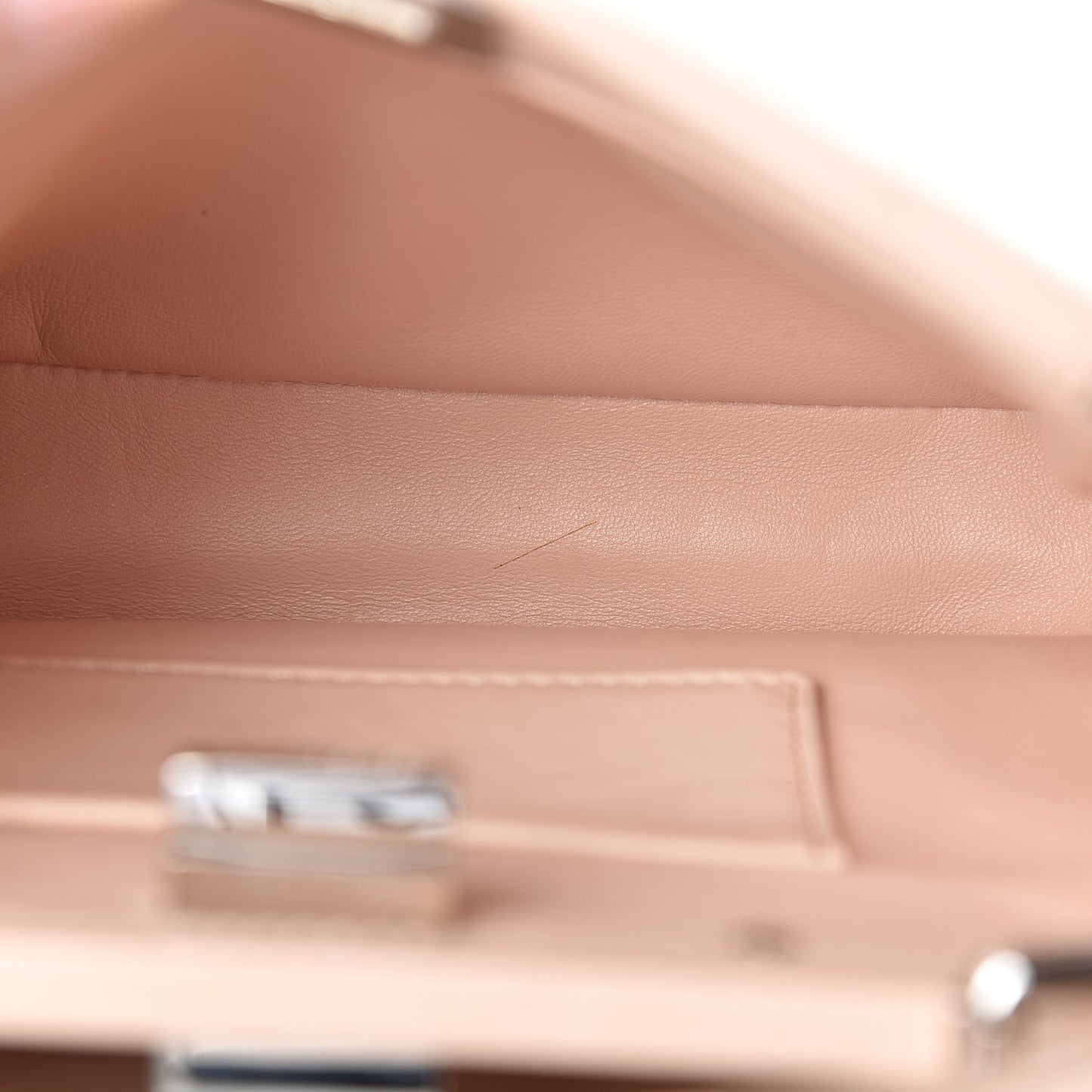 Shearling Shiny Nappa Mini Peekaboo Iconic Satchel Light Rose