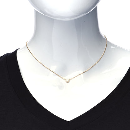 Cartier 18K Yellow Gold Diamond LM D'Amour Pendant Necklace 2 of 5