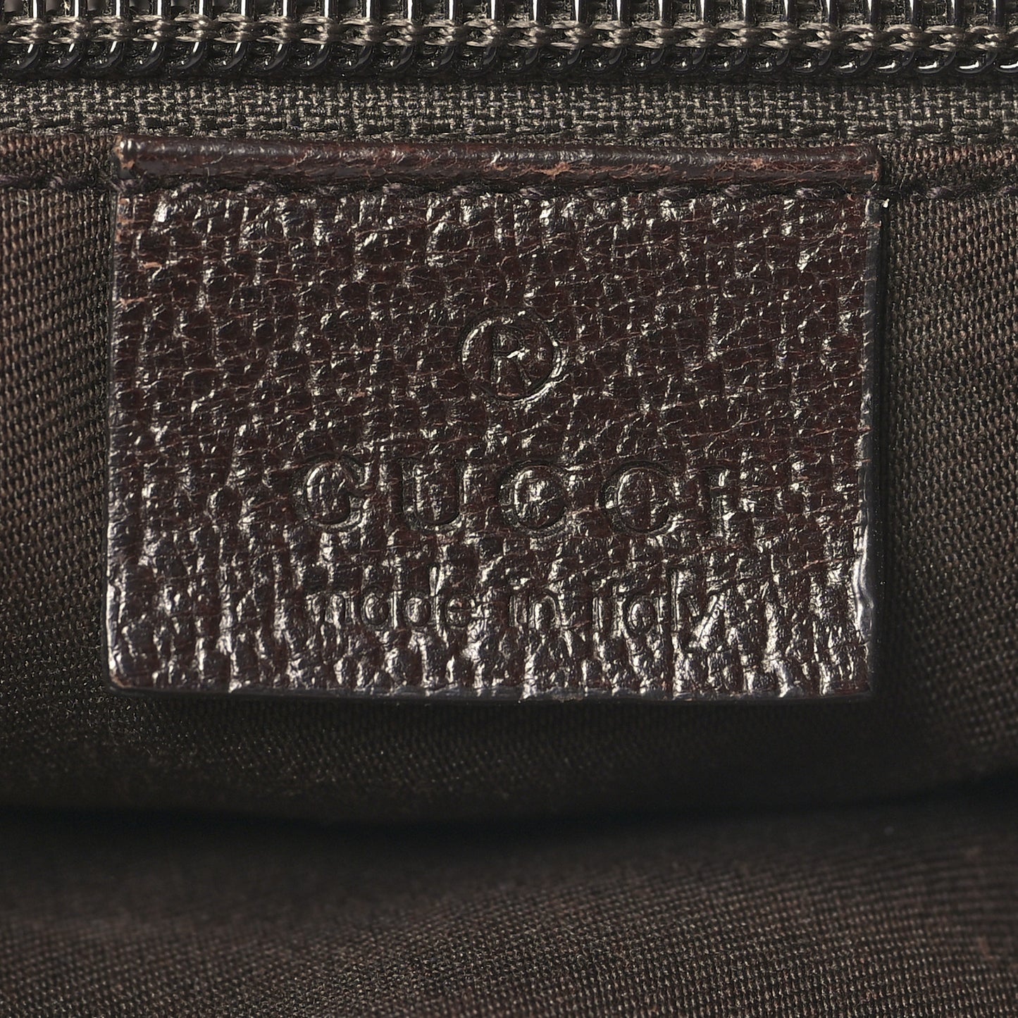 Monogram Web Medium Half Moon Hobo Dark Brown