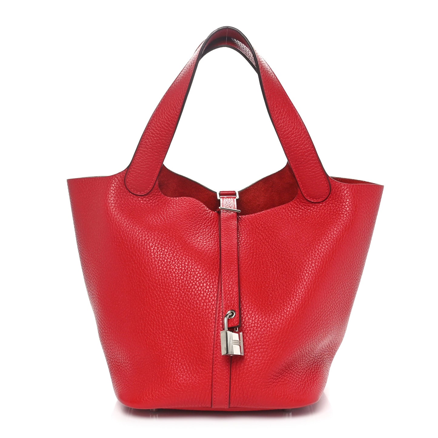 Taurillon Clemence Picotin Lock 22 MM Rouge Vif