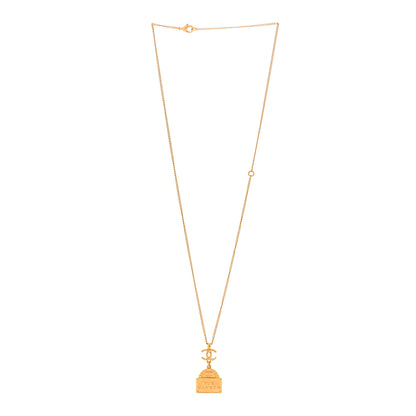 Chanel Metal CC Rue Cambon Necklace Gold 3 of 5