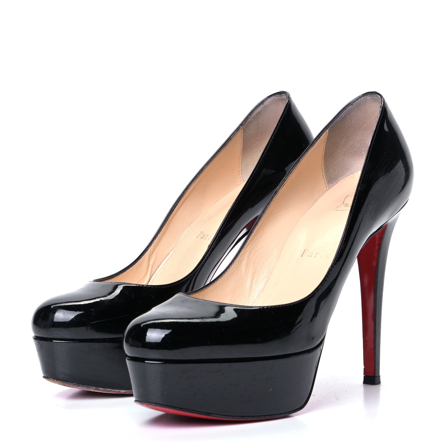 Christian Louboutin Patent Dirditta 130 Platform Pumps 37 Black 2 of 4