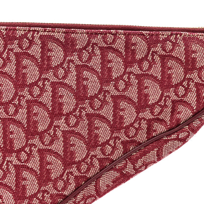 Christian Dior Monogram Mini Saddle Pochette Burgundy 8 of 12