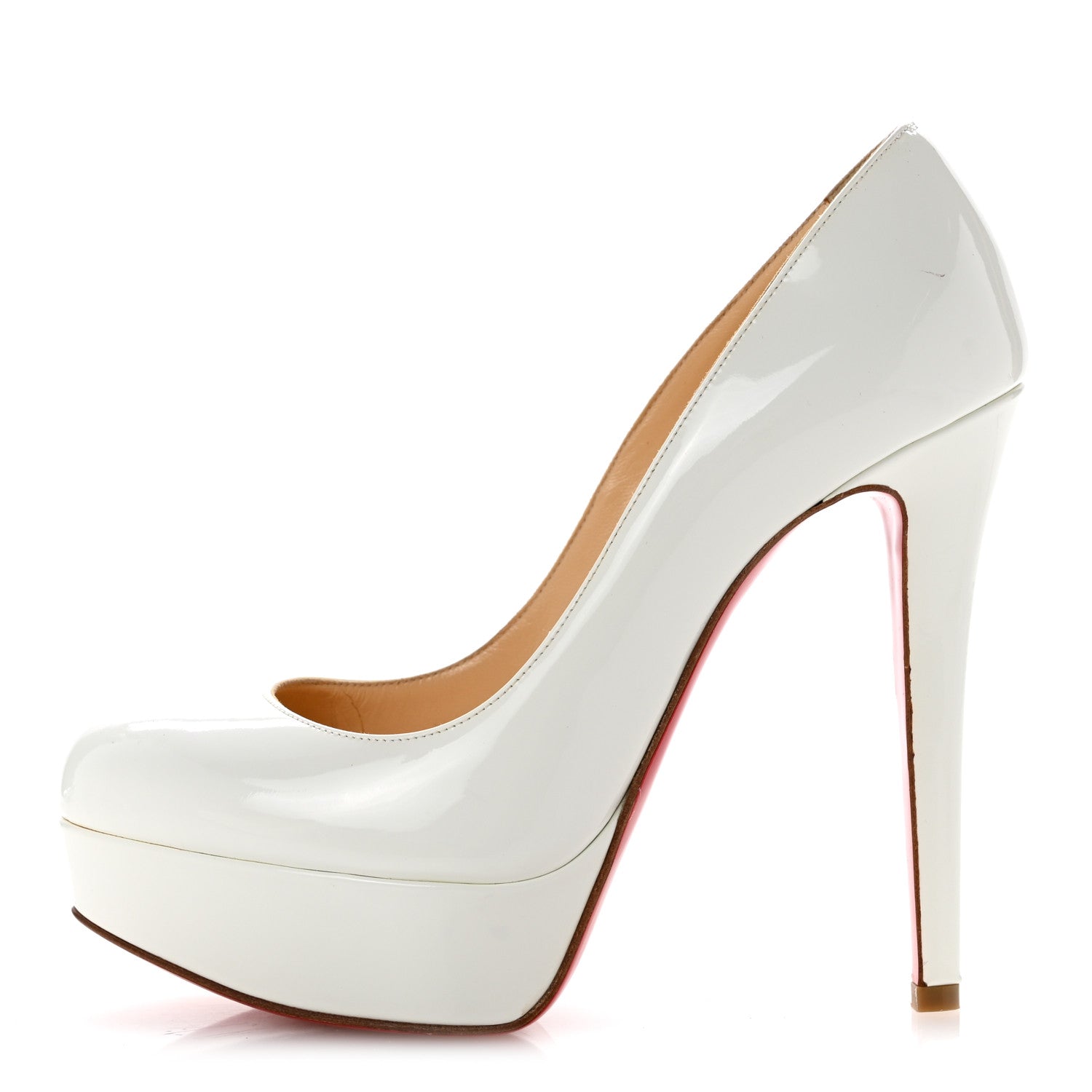 Christian Louboutin Patent Bianca 120 Pumps 36.5 White 1 of 10