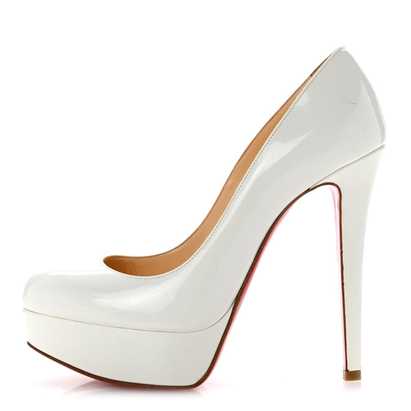 Christian Louboutin Patent Bianca 120 Pumps 36.5 White 1918984