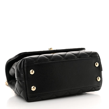 Chanel Caviar Quilted Extra Mini Coco Handle Flap Black 4 of 10