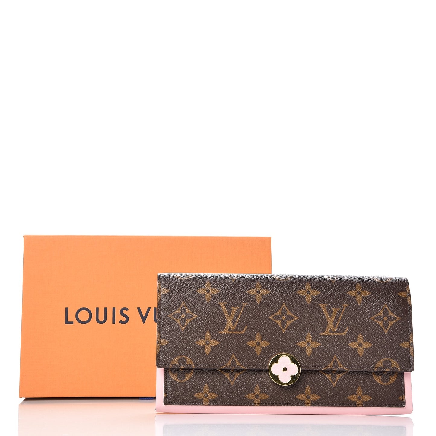 Monogram Flore Wallet Rose Ballerine
