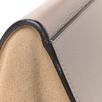 Celine Drummed Calfskin Suede Medium Trapeze Dune 6 of 8