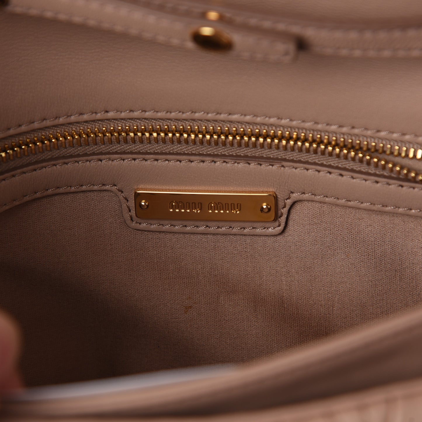 Nappa Matelasse Clutch Cammeo