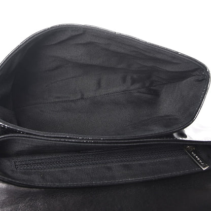 Chanel Patent Chocolate Bar Quilted Computer Keys Flap Black 5 of 12