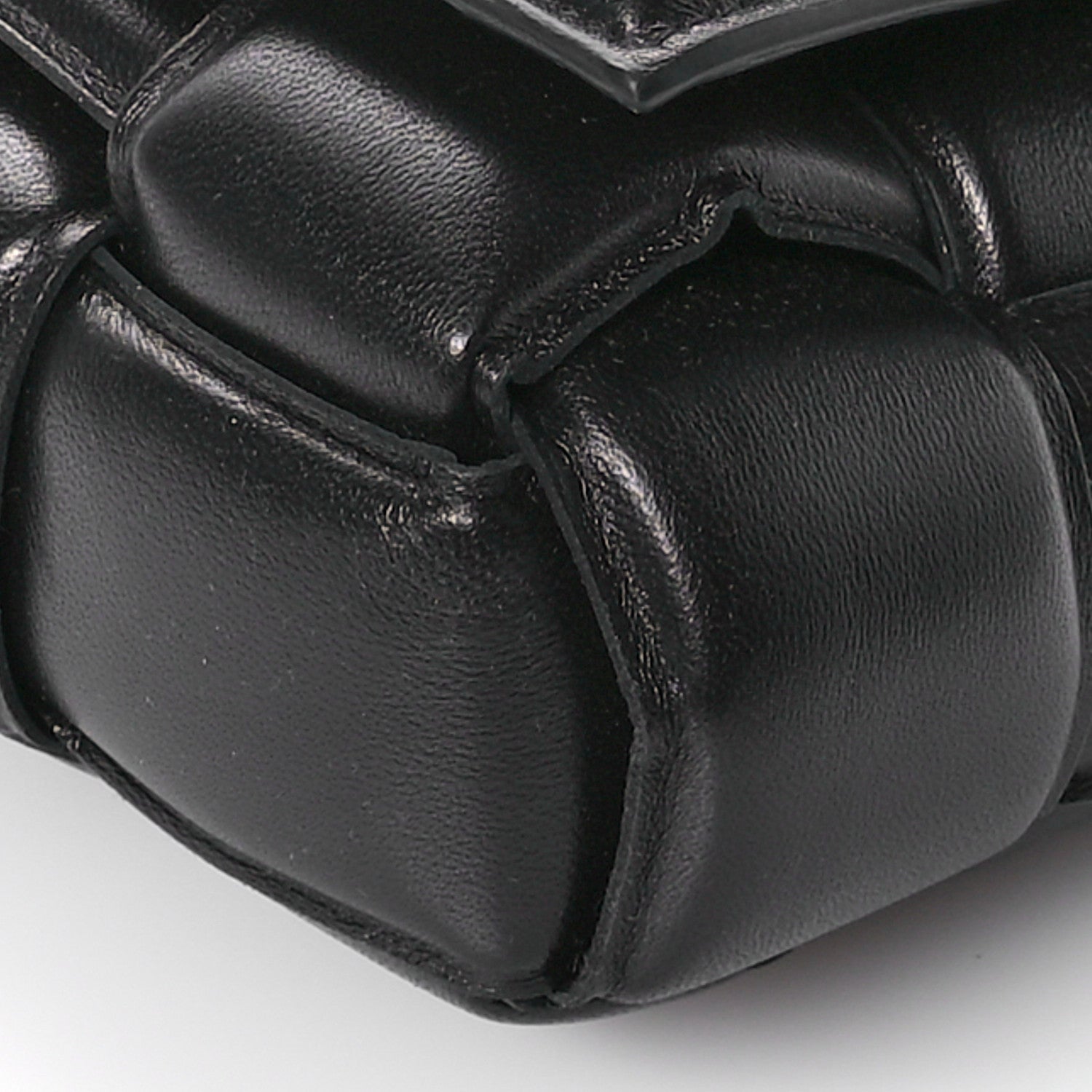 Bottega Veneta Lambskin Maxi Intreccio Padded Chain Cassette Crossbody Bag Black 10 of 10