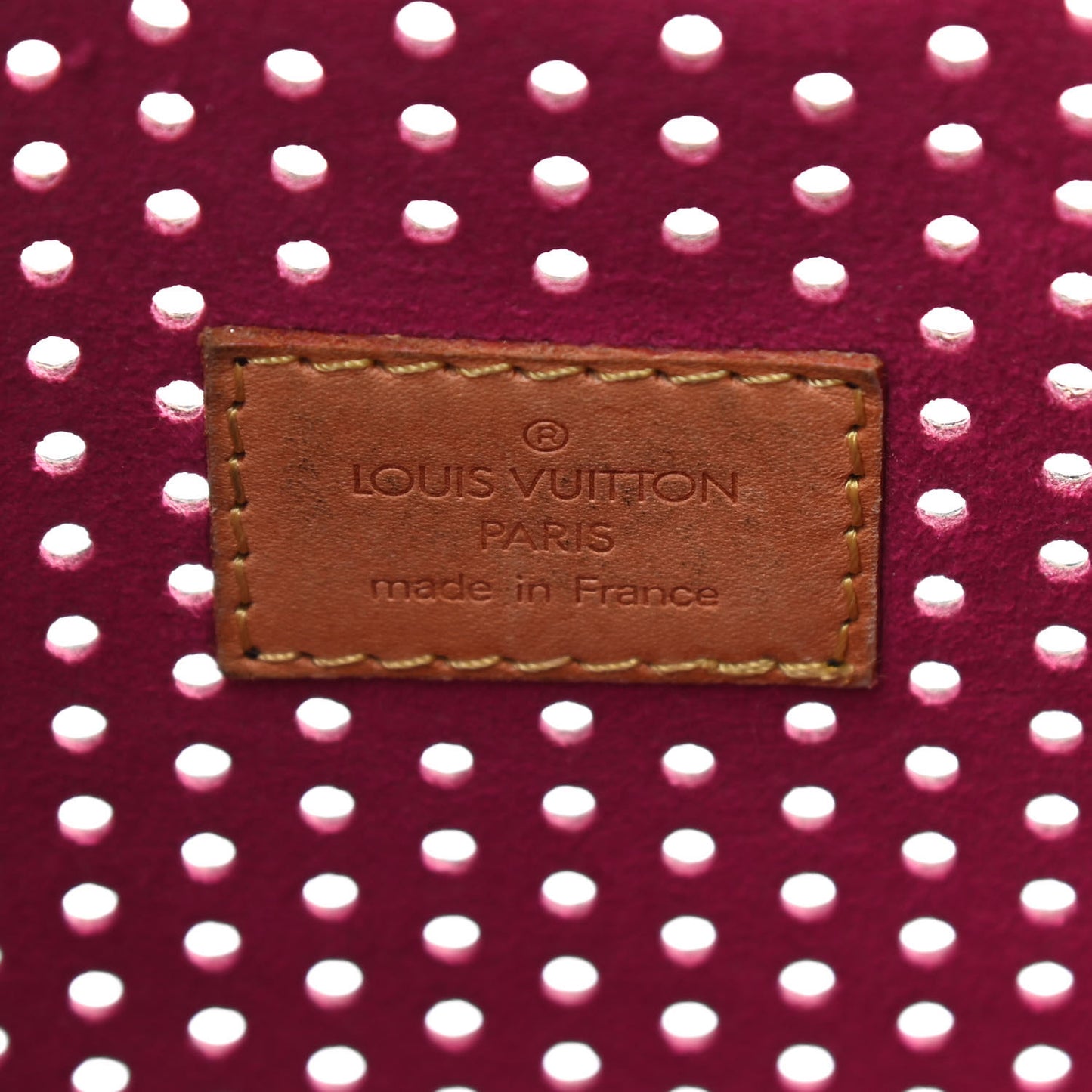 Monogram Perforated Musette Fuchsia