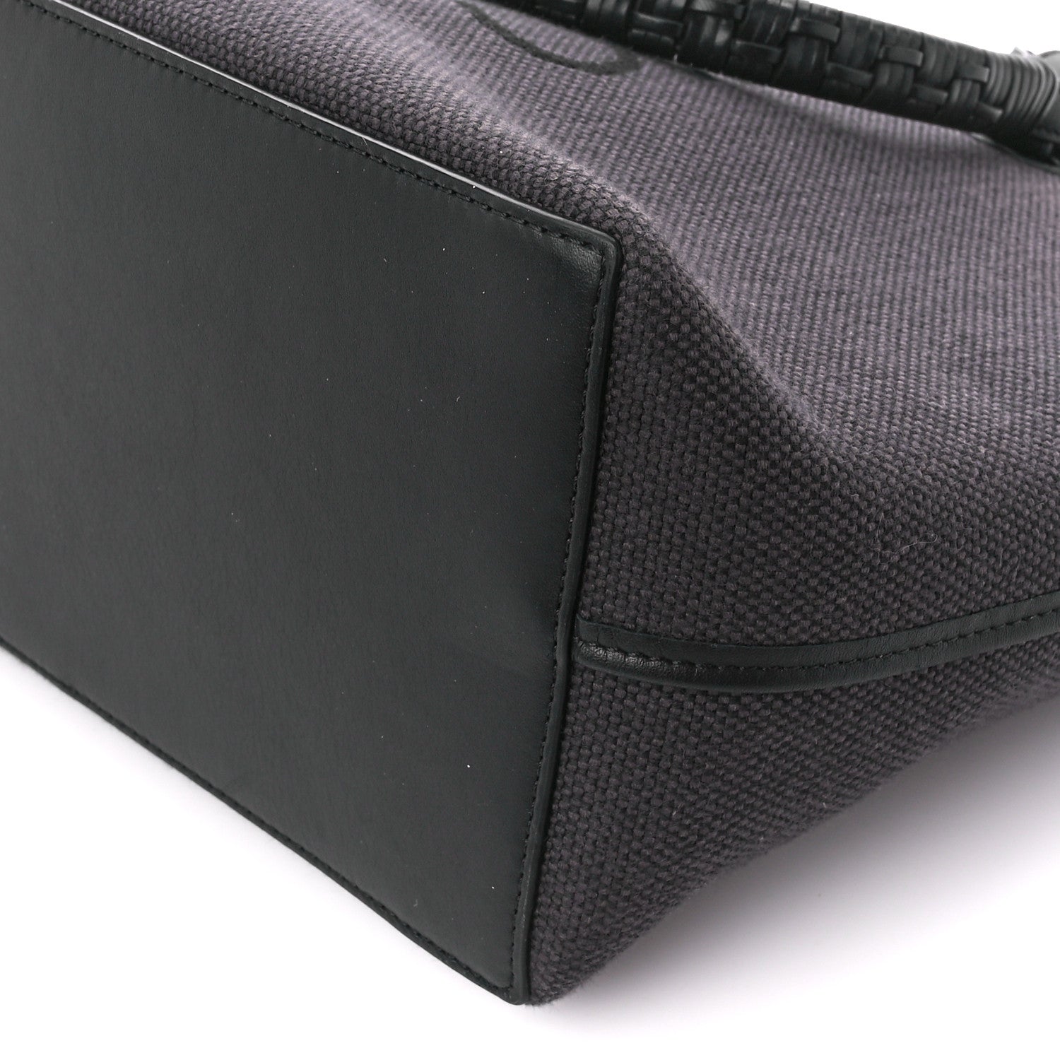 Loewe Canvas Calfskin Medium Anagram Tote Anthracite 9 of 10