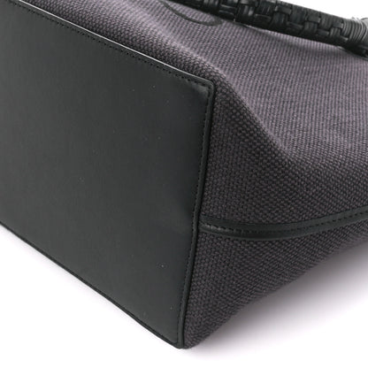 Loewe Canvas Calfskin Medium Anagram Tote Anthracite 9 of 10