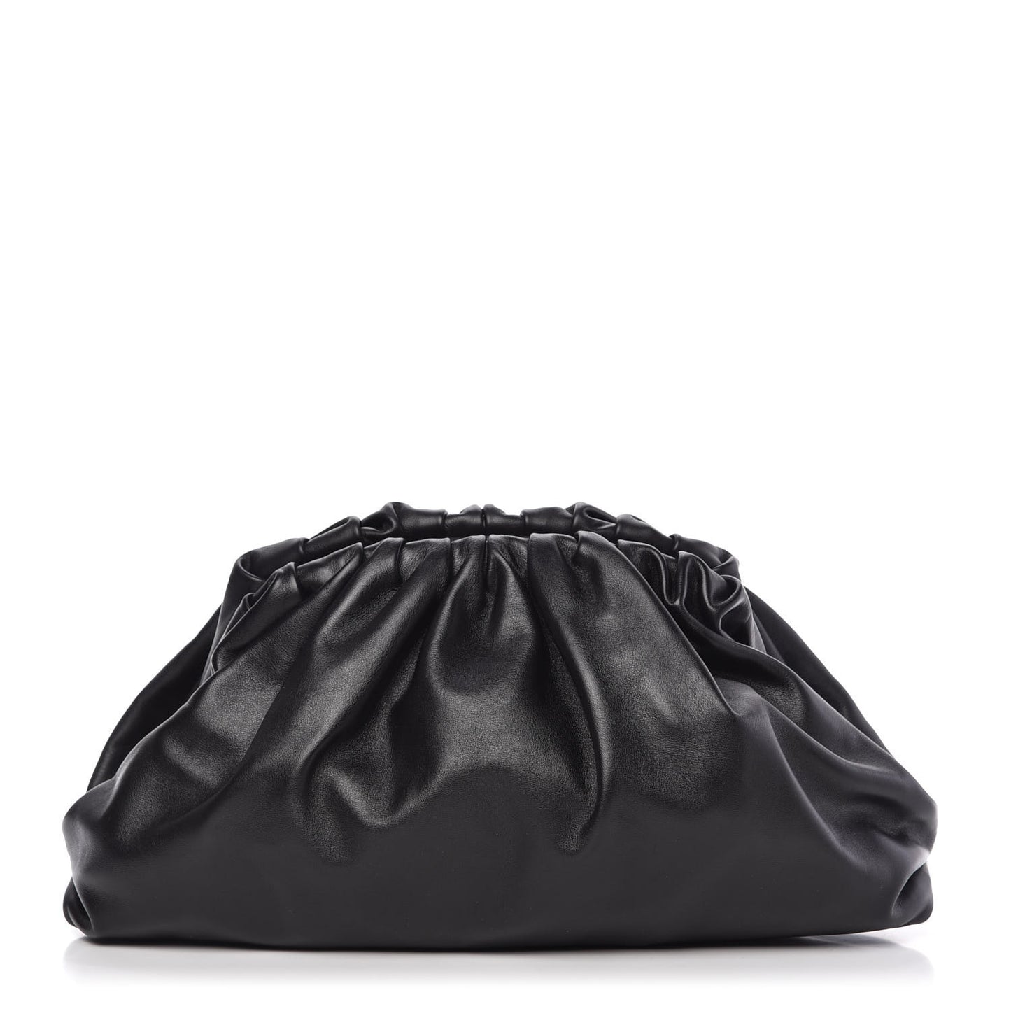 Smooth Butter Calf The Pouch Oversized Clutch Black