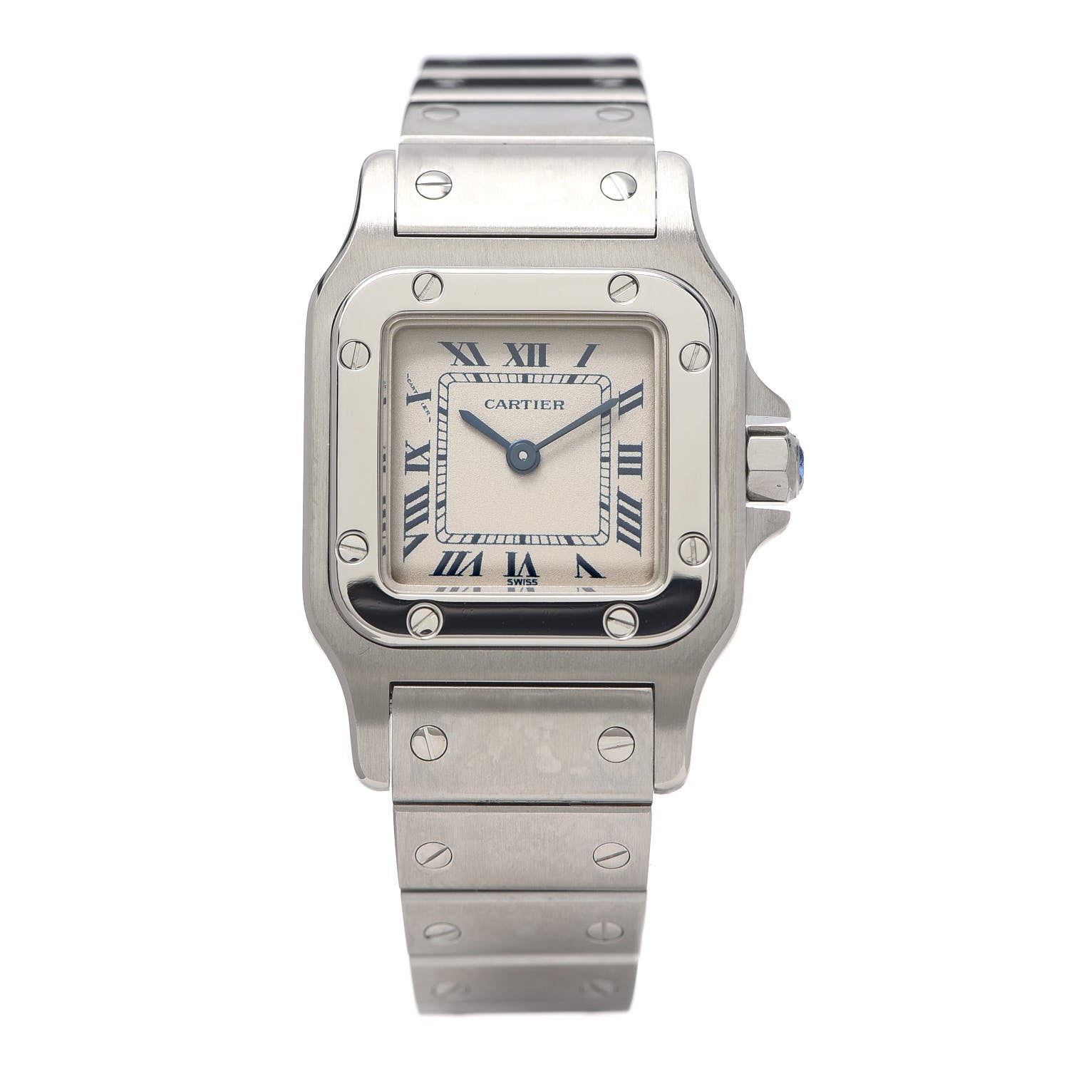 Cartier Stainless Steel 24mm Santos de Galbee Quartz Watch 1 of 6