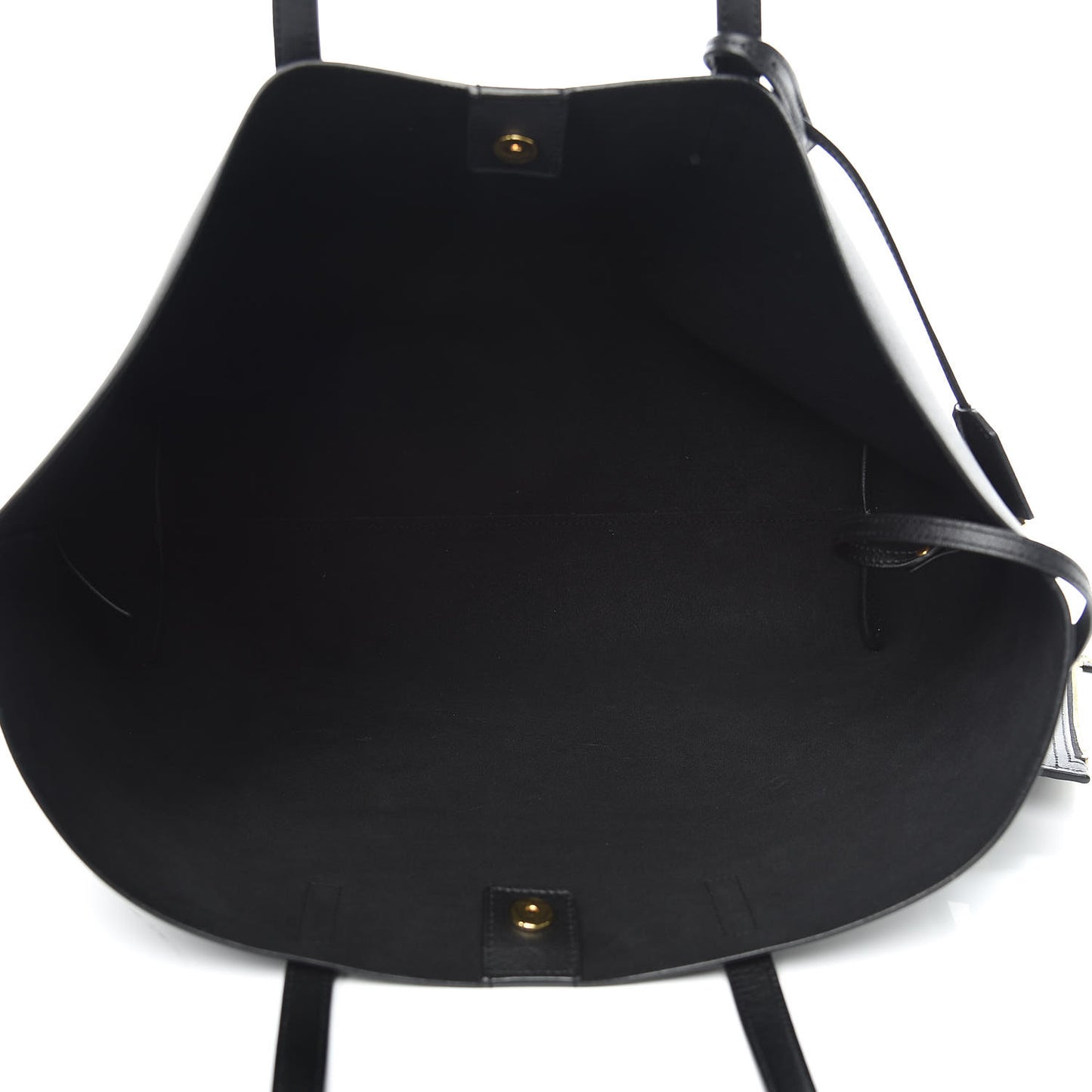 Calfskin Large Shopping Tote Black