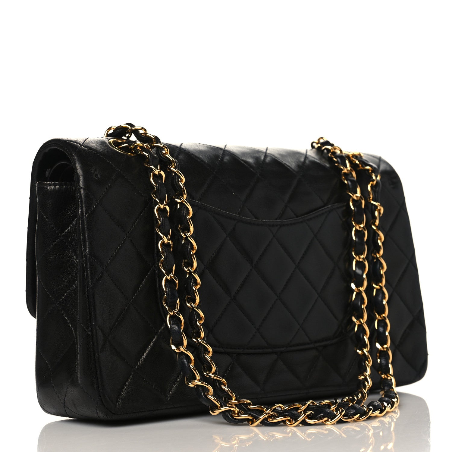 Chanel Lambskin Quilted Medium Double Flap Black 3 of 11