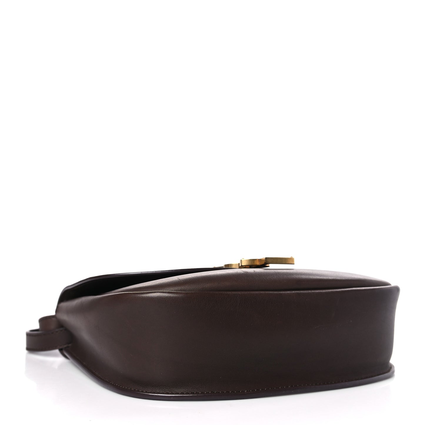 Vintage Calfskin Monogram Medium Kaia Satchel Brown