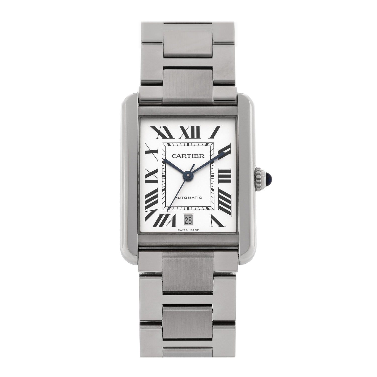 Cartier Stainless Steel 31mm Tank Solo Automatic Watch 1 of 5
