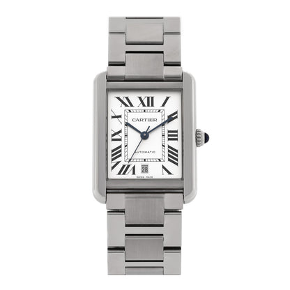 Cartier Stainless Steel 31mm Tank Solo Automatic Watch 1 of 5