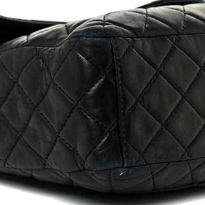 Chanel Washed Lambskin Quilted Maxi Single Flap Black 5 of 24