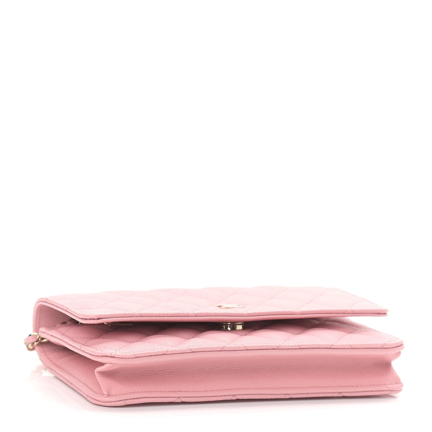 Chanel Caviar Quilted Wallet On Chain WOC Light Pink 3 of 9