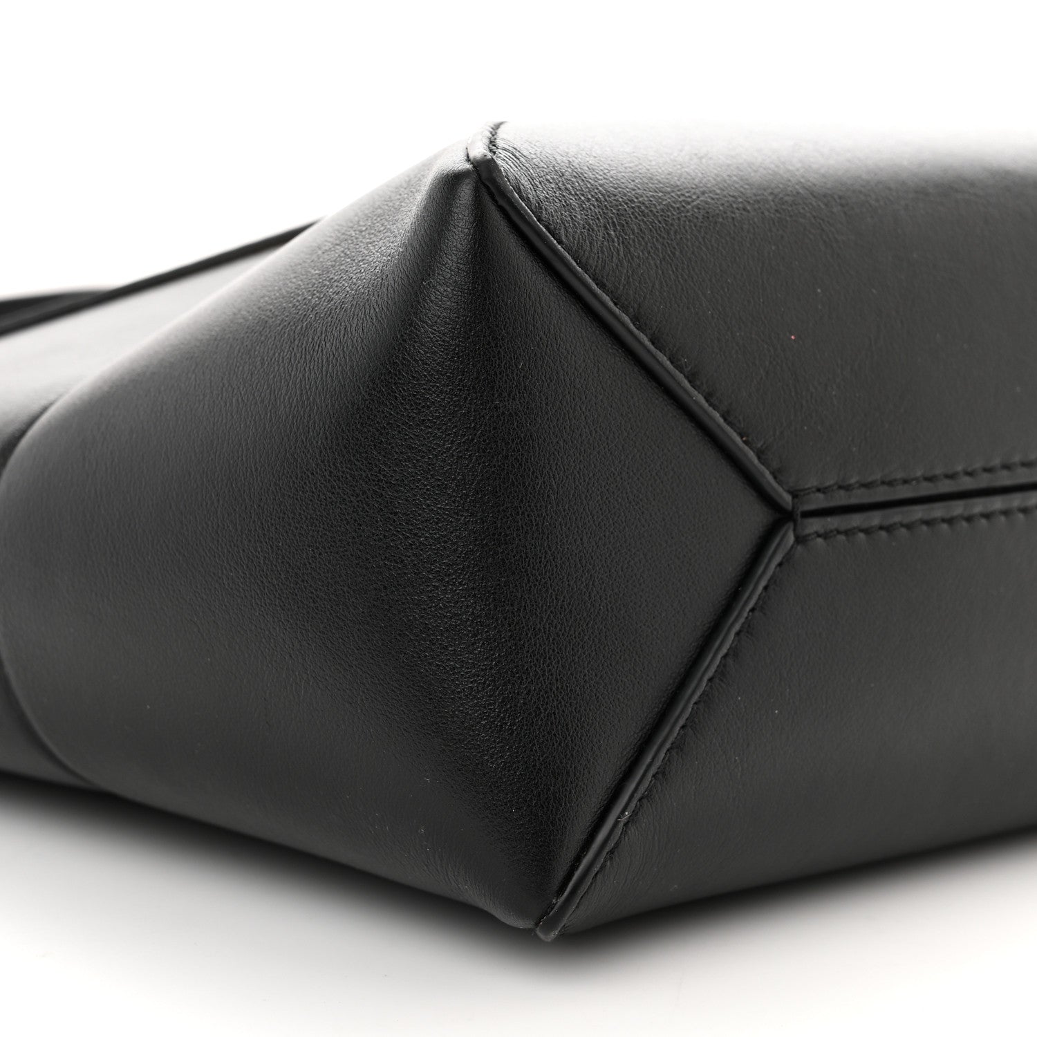 Loewe Shiny Calfskin Mini Puzzle Fold Tote Black 8 of 11