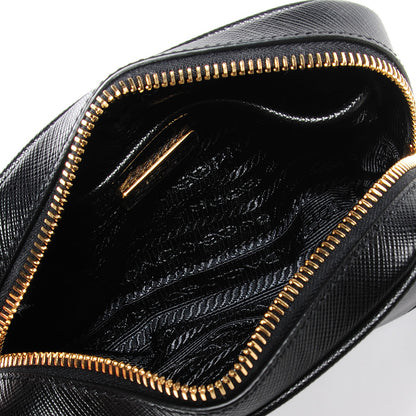 Prada Saffiano Mini Camera Crossbody Bag Nero Black 2 of 10