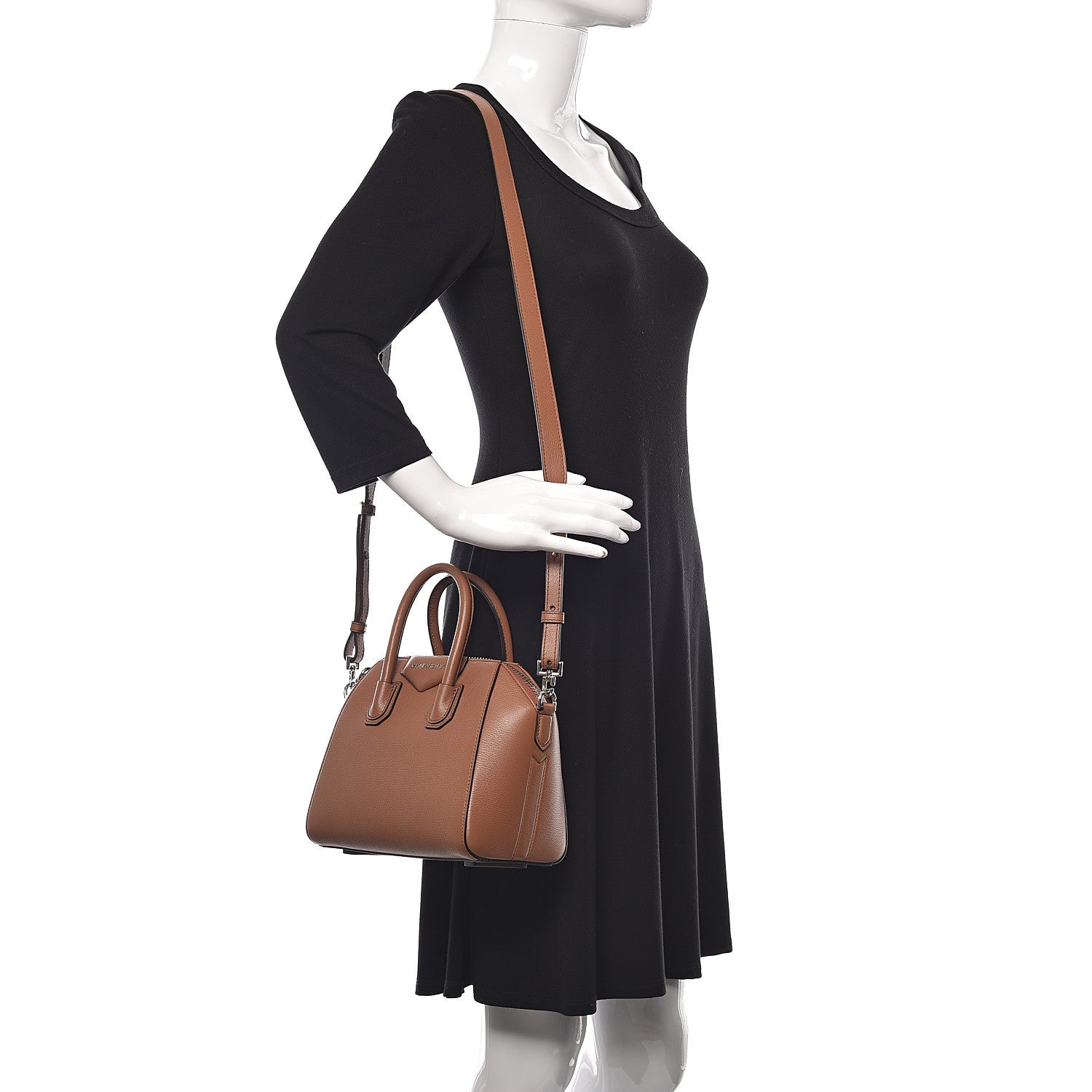 Givenchy Sugar Goatskin Mini Antigona Caramel 2 of 9